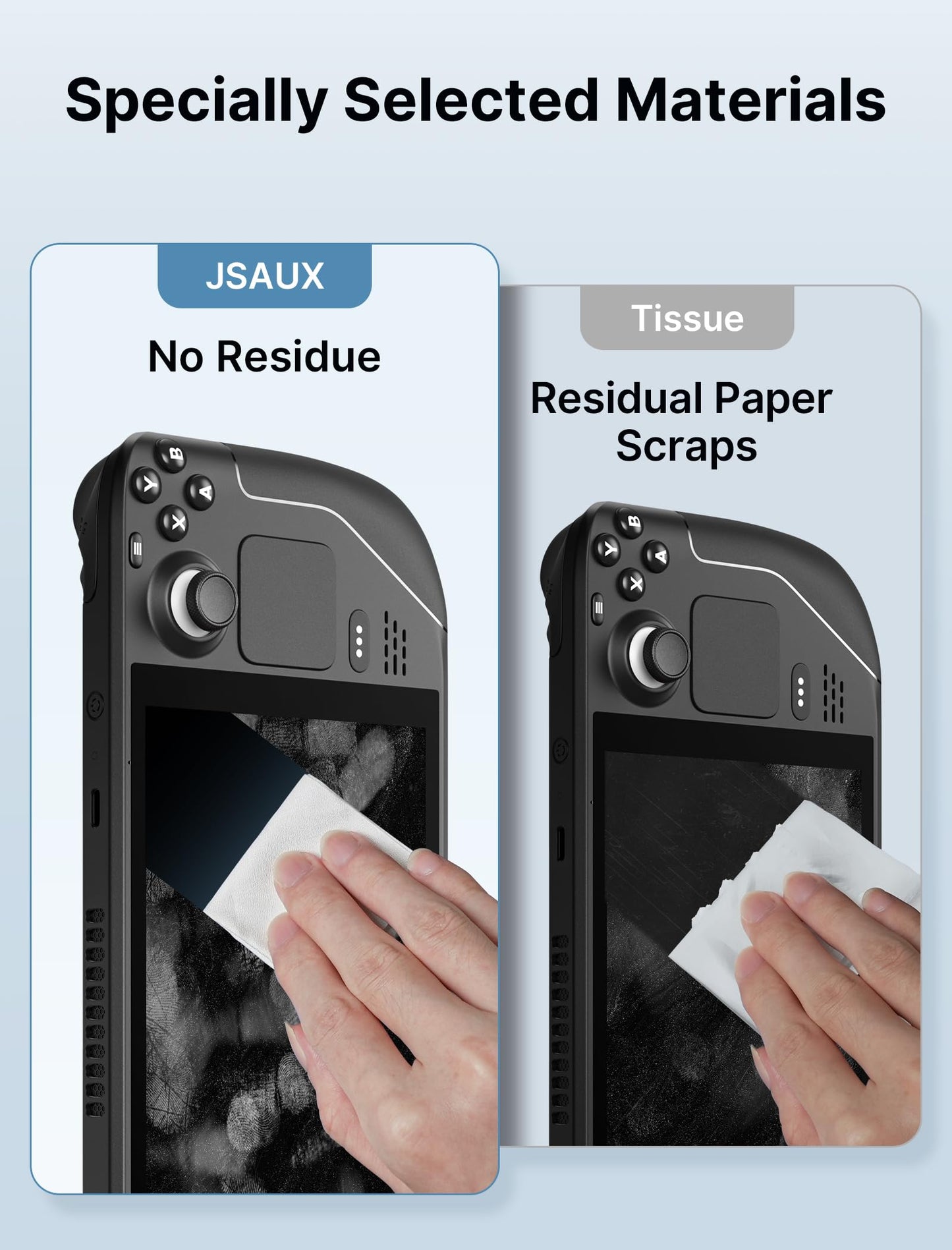 JSAUX Microfiber Cleaning Cloth (100 Total) for Switch 2| Eye Glass Disposable Clean Cloth| Safe for Lens, Eyeglasses, Glasses, Screens, Camera, iPad, iPhone, Phone, Steam Deck, LCD TV Screen and More