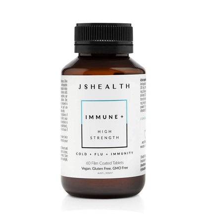 JSHealth Vitamins Immune + Immunity Booster Supplement with Zinc, Vitamin C, Echinacea and Olive Leaf – 60 Tablets
