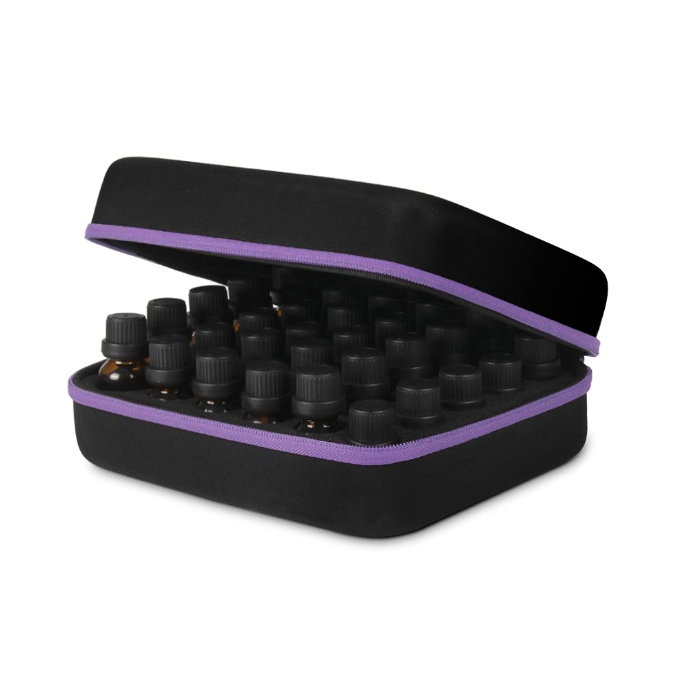 JSVER Essential Oil Storage Case – 30 Bottles Travel Organizer