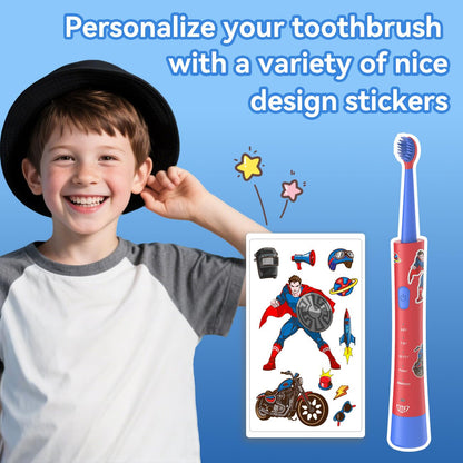 JTF Kids Electric Toothbrush – Sonic Toothbrush for Kids, 5 Modes, 2-Min Timer, IPX7 Waterproof