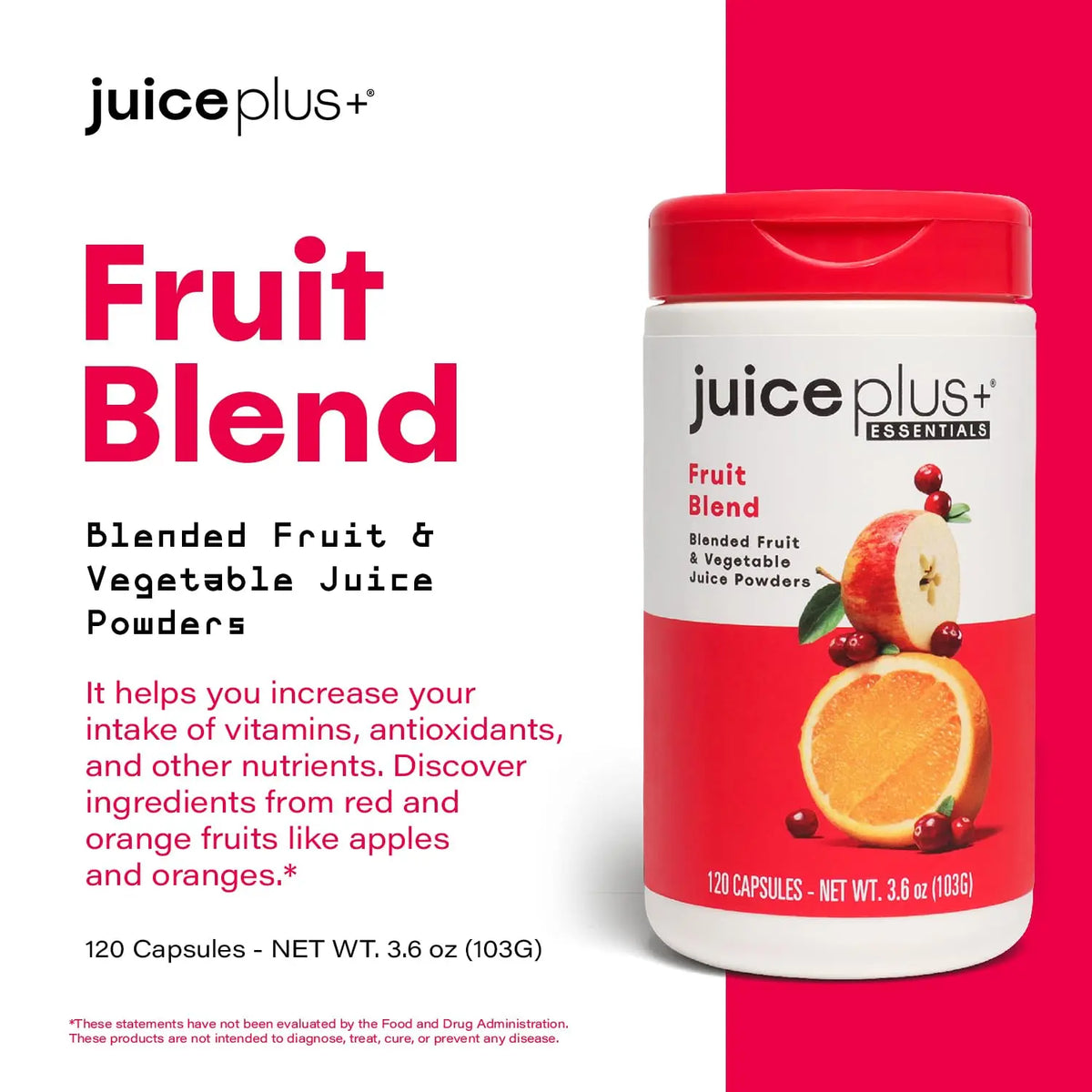 Juice Plus+ Fruit Blend: Plant-Based Whole Food Vitamins | Vegan, Gluten-Free, Non-GMO BritishVita | Premium UK Vitamins & Wellness Supplements