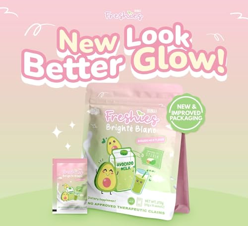 Juju Glow Freshies Avocado Milk 80,000mg Hydrolyzed Collagen 10 Sachets