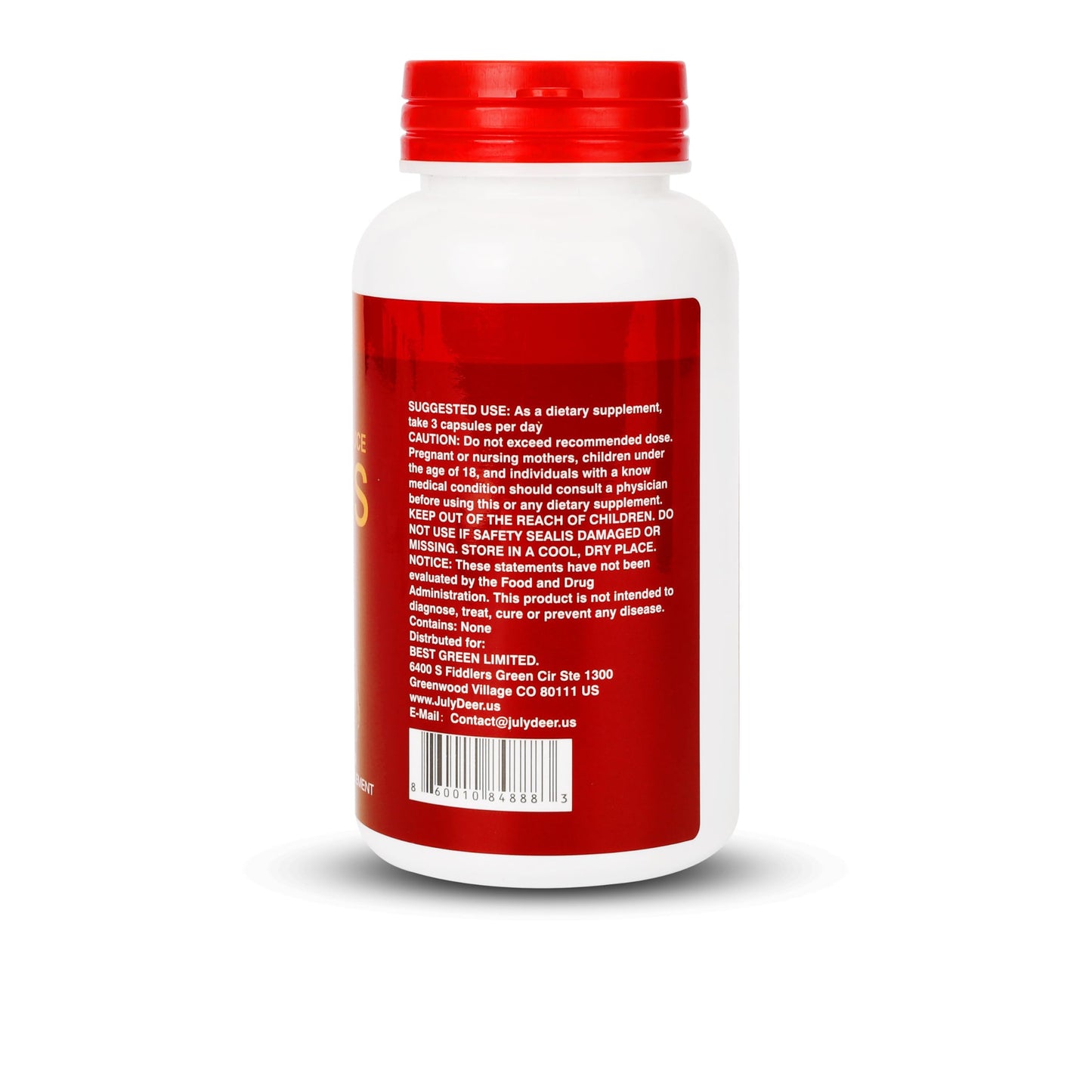 JulyDeer Fruit Supplement – 90 Vegetarian Capsules | 16-Fruit Blend