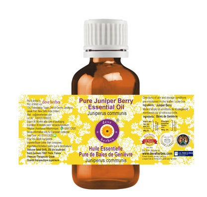 Juniper Berry Essential Oil 15ml – Pure, Steam Distilled | dève herbes
