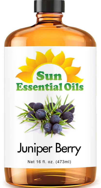 Juniper Berry Essential Oil 16oz – Sun Essential Oils for Aromatherapy, Diffuser, Calming