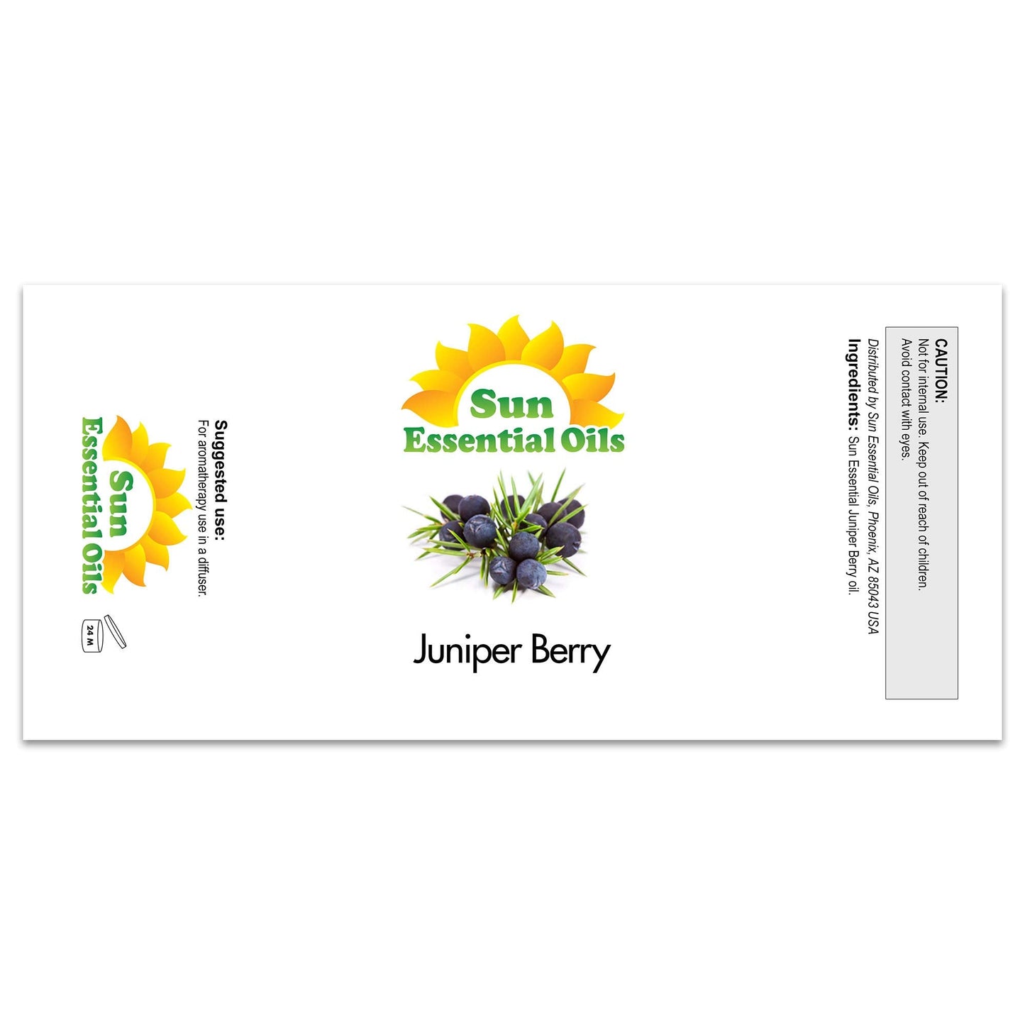 Juniper Berry Essential Oil 16oz – Sun Essential Oils for Aromatherapy, Diffuser, Calming