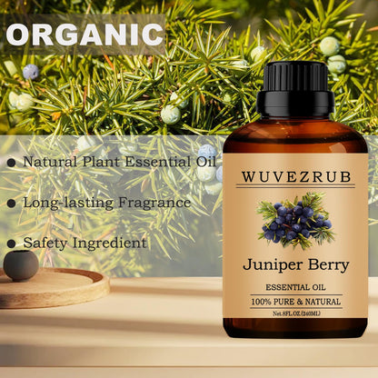 Juniper Berry Essential Oil 240ML – Organic 100% Pure & Natural for Aromatherapy Diffuser