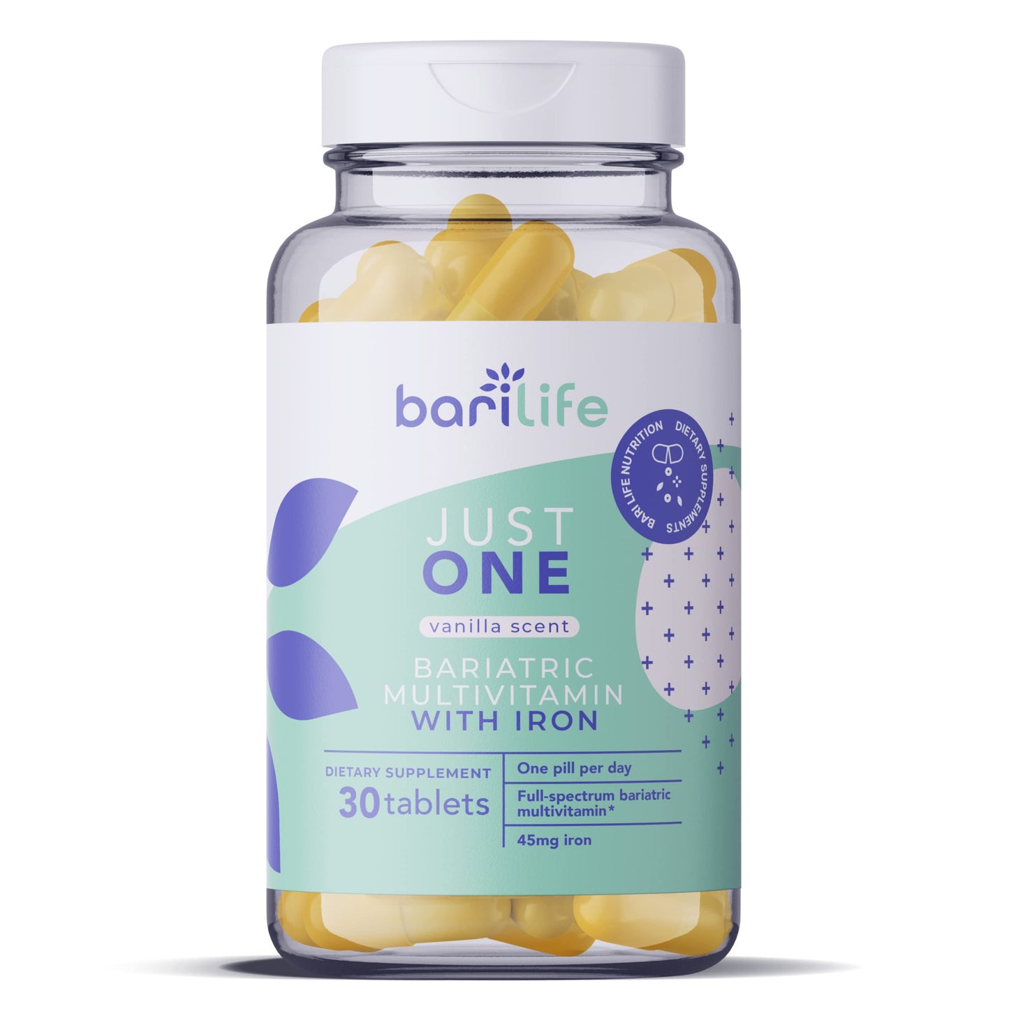 Just One - Once Daily Bariatric Multivitamin with Iron (30) | 22 Essential Vitamins