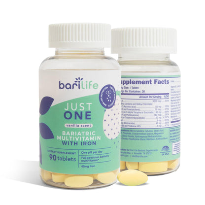 Just One - Once Daily Bariatric Multivitamin with Iron (30) | 22 Essential Vitamins