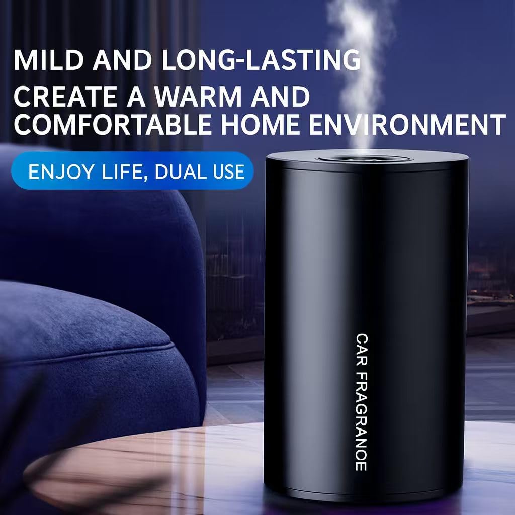 JustBloom Essential Waterless Car Diffuser — Wireless, Quiet, Long Battery