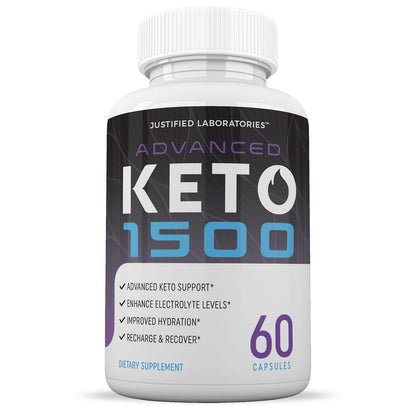 Justified Laboratories Advanced Keto 1500 – 2 Pack, 120 Veggie Capsules (1275mg)