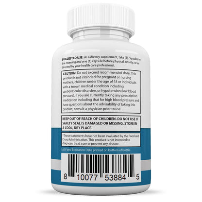 Justified Laboratories 5 Pack Glucotrust Max 1295MG Formula - 300 Capsules