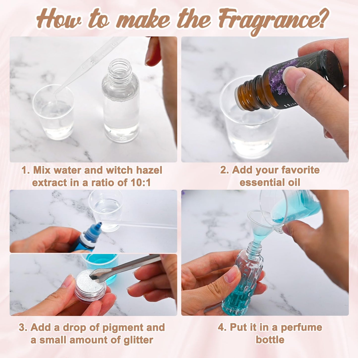 JUYRLE Perfume Making Kit – 37-Piece DIY Fragrance Set for Women