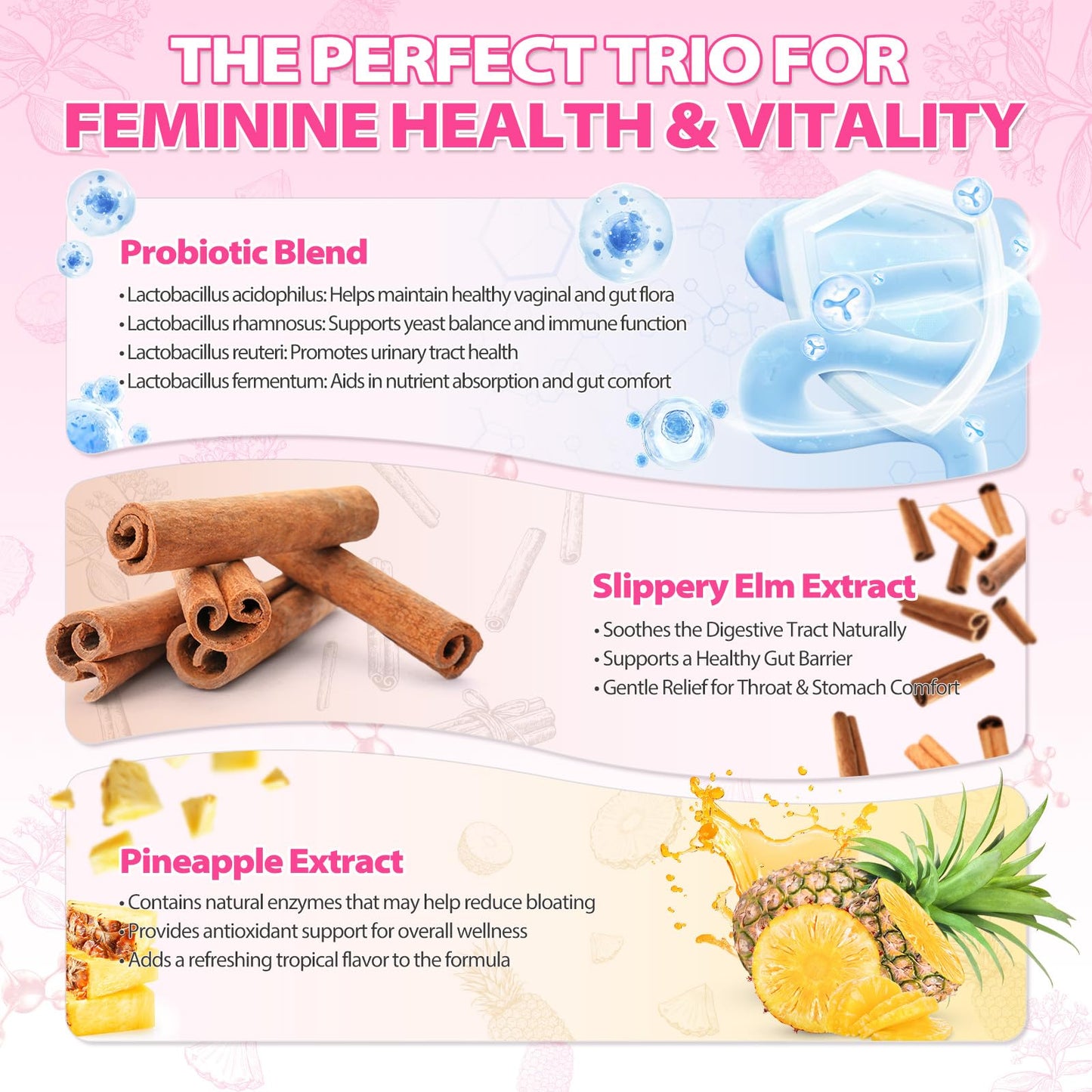 Jxiaoyumio Her Juicy Feminine Probiotic Gummies for Women – pH Balance & Gut Health