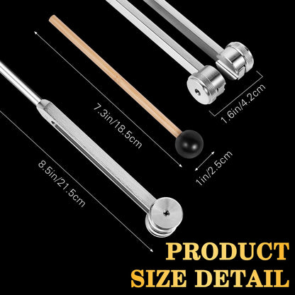 KAIGESZAD Tuning Fork 128Hz with Reflex Hammer for Chakra Healing – Sound Therapy, Aluminum Alloy, Non-Magnetic