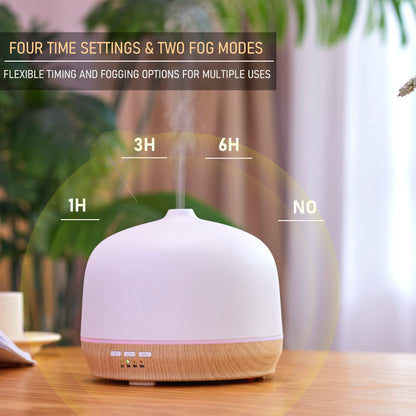 Kakoda Ceramic Essential Oil Diffuser – 500ml, Timed, Ultrasonic (Large Room)