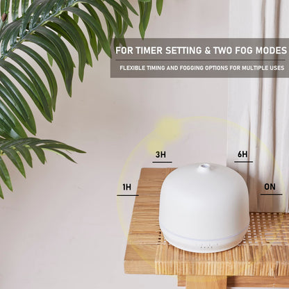 Kakoda Ceramic 500ml Essential Oil Diffuser – White | Large Room Ultrasonic Diffuser
