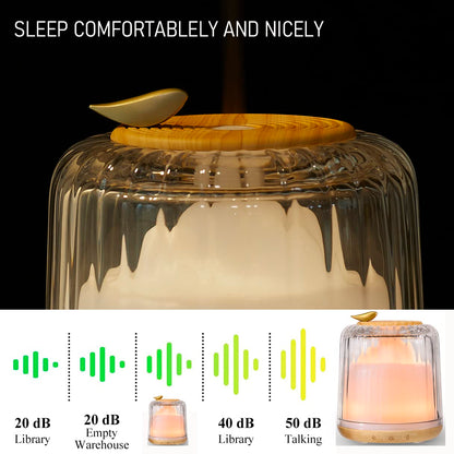 Kakoda Glass Dome Diffuser – 230ml Ultrasonic with Wood Base & Bluetooth Speaker