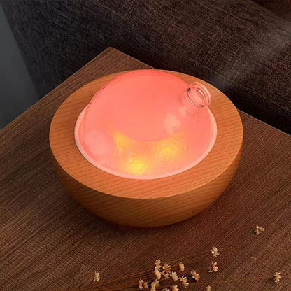 Kakoda Glass Essential Oil Diffuser – Real Wood Base, 7-Color LED, 2025 Upgrade