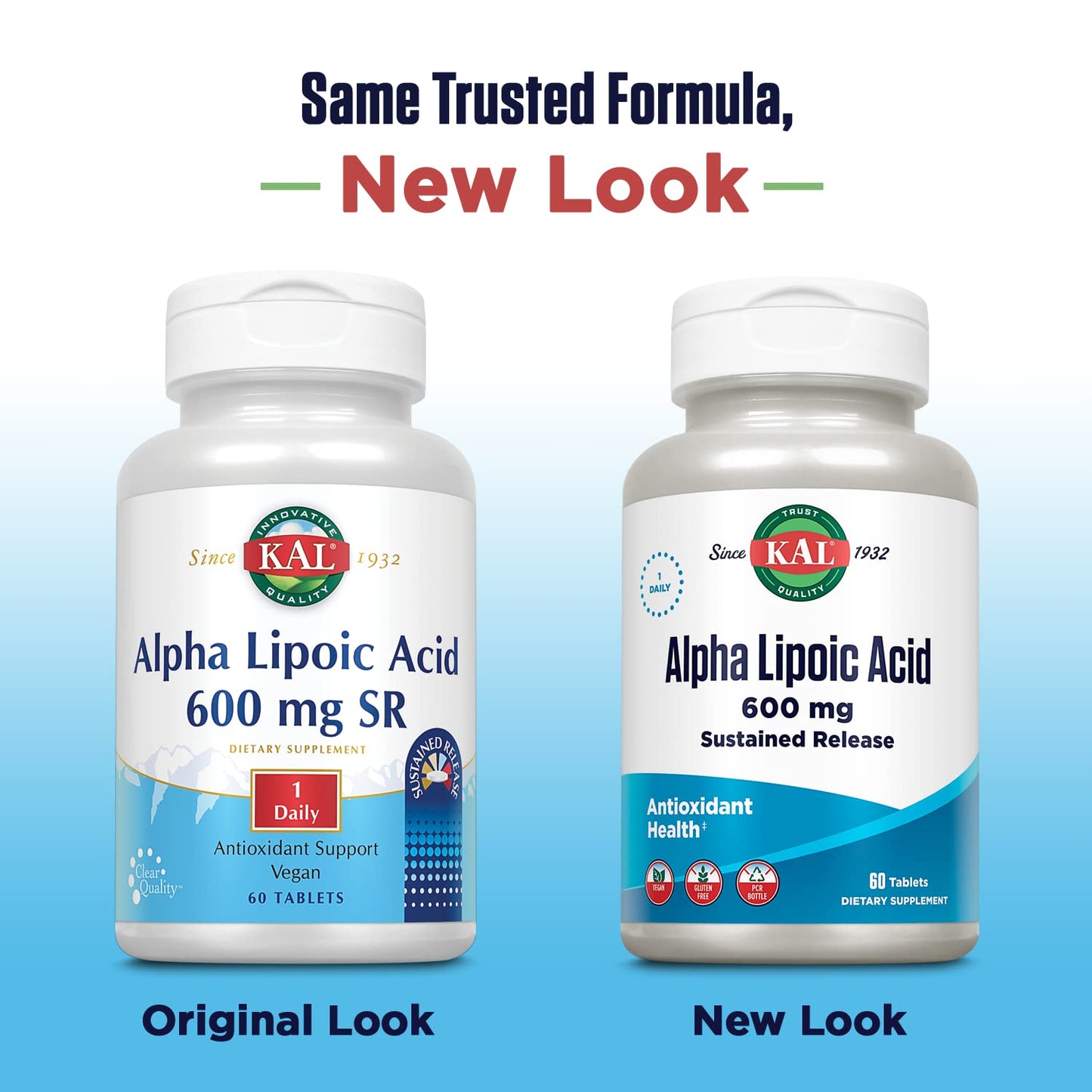 KAL Alpha Lipoic Acid SR Tablets 600 mg – 60 Count | Antioxidant Support