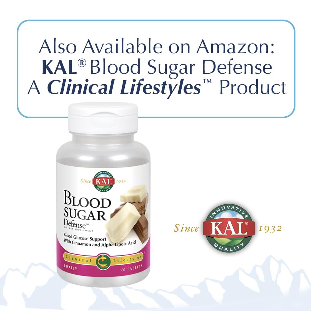 KAL Alpha Lipoic Acid SR Tablets 600 mg – 60 Count | Antioxidant Support