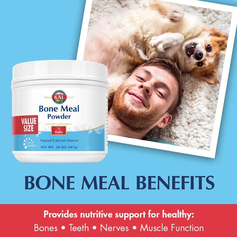 KAL Bone Meal Powder – Sterilized Calcium, Phosphorus & Magnesium (20oz)