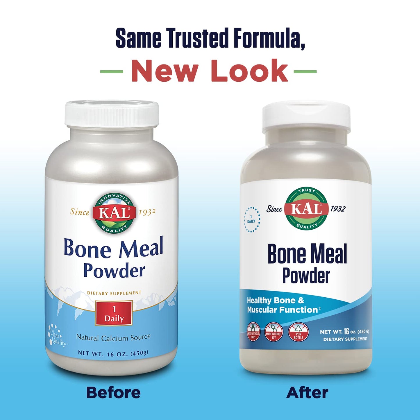 KAL Bone Meal Powder – Sterilized & Edible Supplement (16 oz) | Calcium, Phosphorus & Magnesium