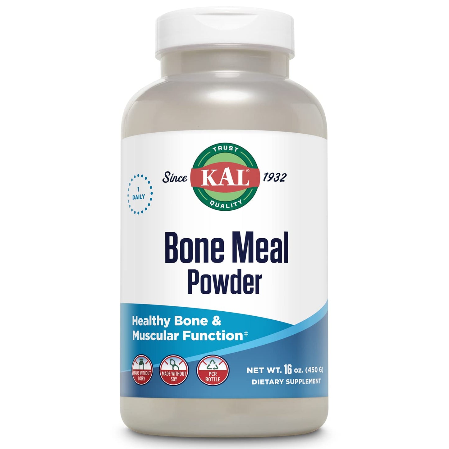 KAL Bone Meal Powder – Sterilized & Edible Supplement (16 oz) | Calcium, Phosphorus & Magnesium