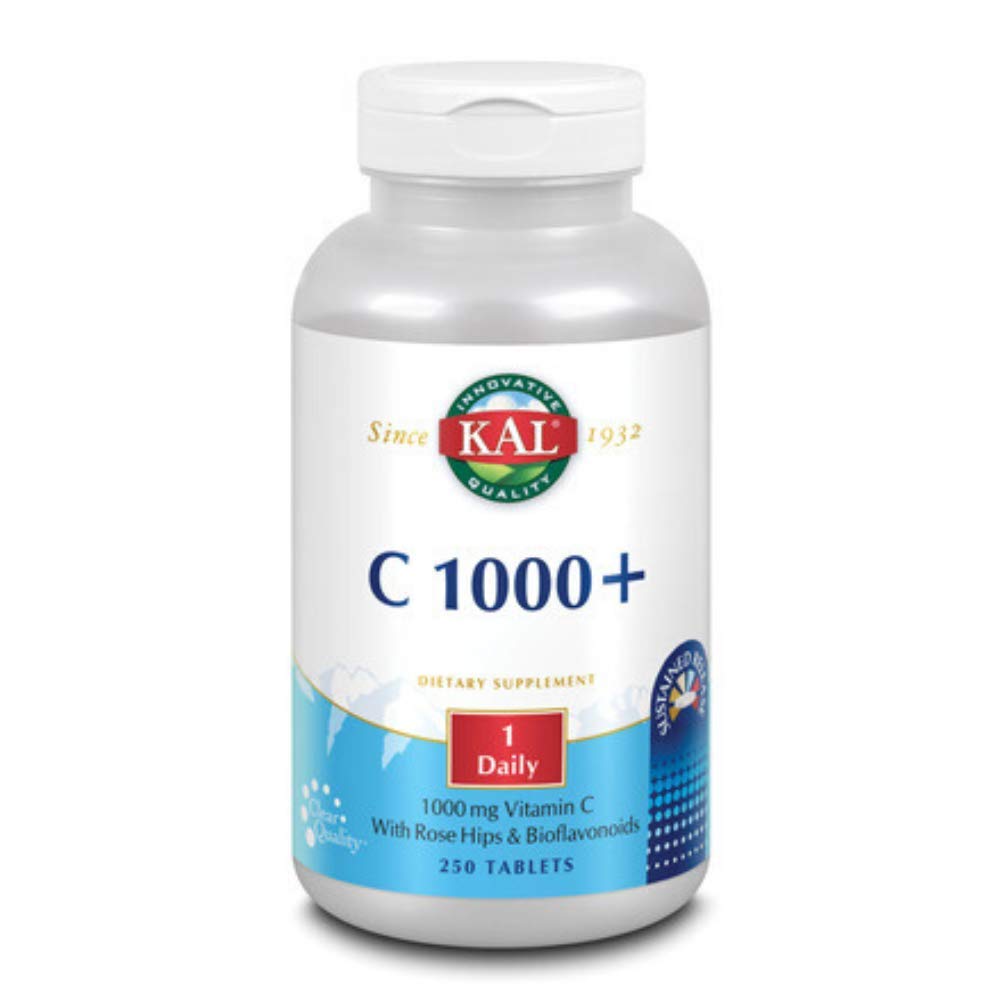 KAL C-1000 Plus 250 Tabs | Vitamin C Supplement