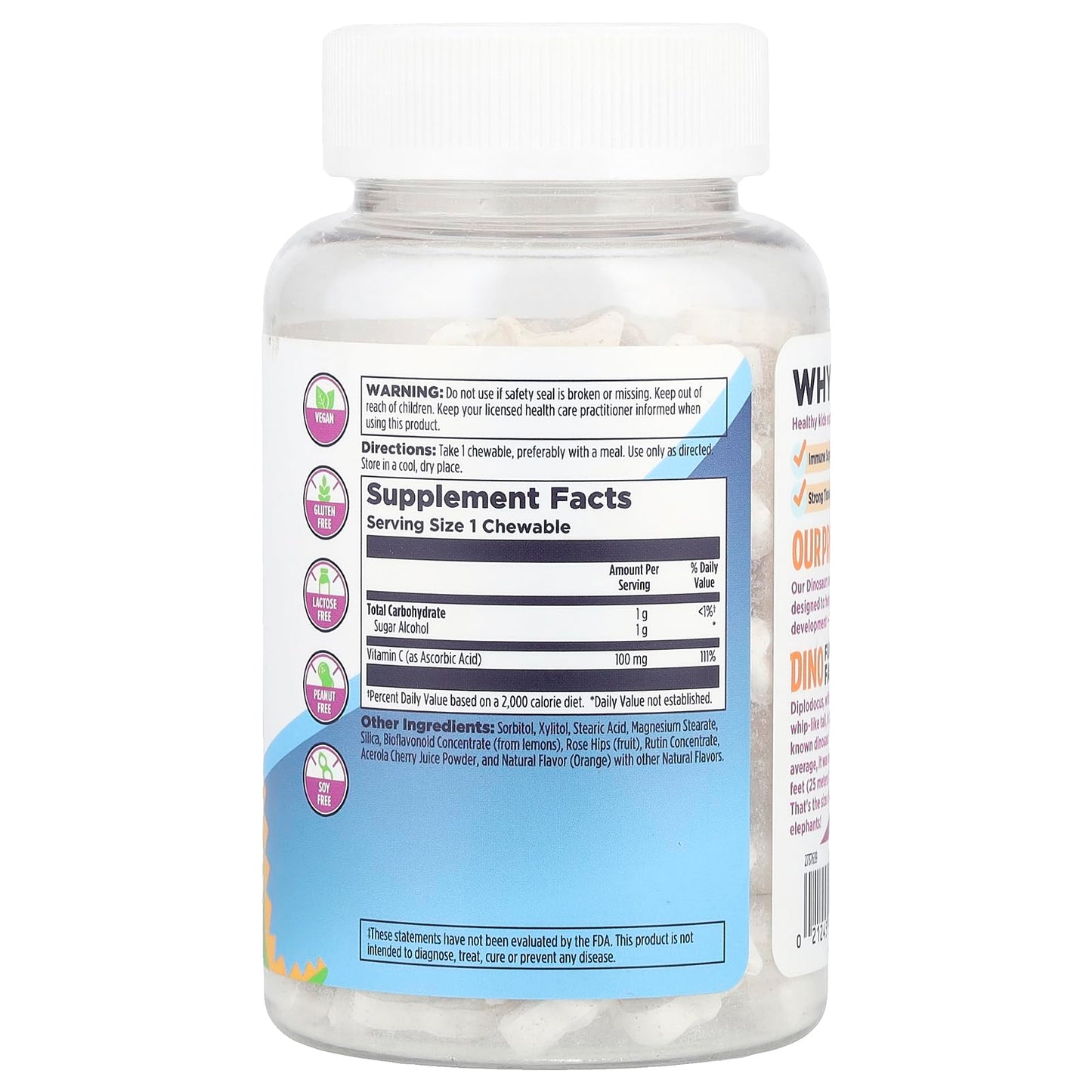 KAL C-Rex Chewable Vitamin C for Kids – Immune Support