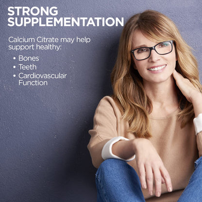KAL Calcium Citrate 1000mg | 60 Servings | Gluten Free & Lab Verified
