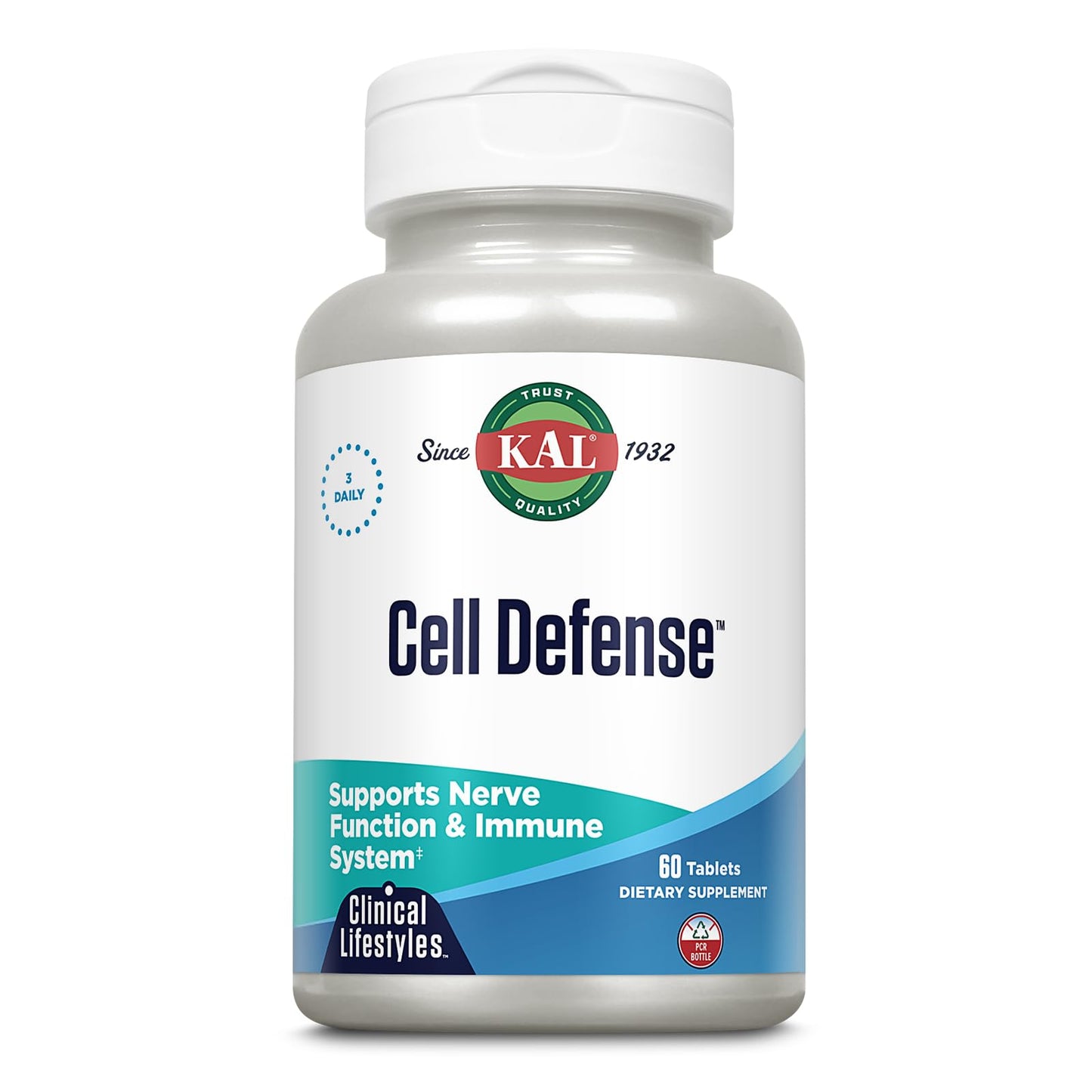 KAL Cell Defense Tablets, 60 Count | Immune Support & Antioxidant
