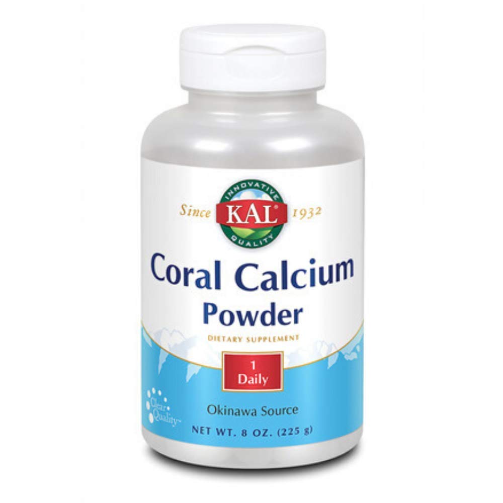 KAL Coral Calcium Powder 1000 mg Tablets – Unflavored, 8 oz