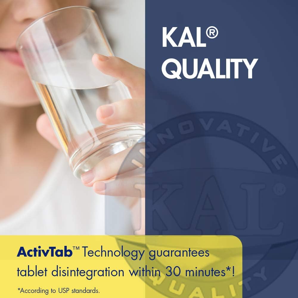 KAL DHEA Vegetarian Tablets 25 mg – 60 Count | Immune & Hormone Support