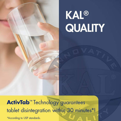 KAL DHEA Vegetarian Tablets 25 mg – 60 Count | Immune & Hormone Support