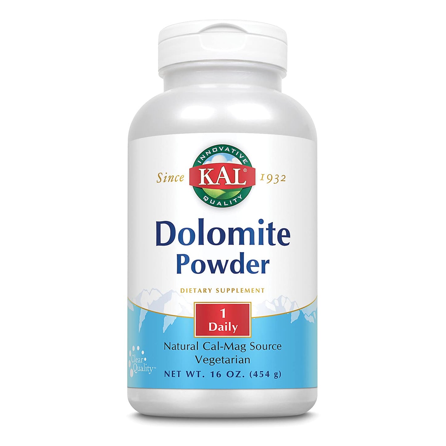 Kal Dolomite Powder, 16 Ounce – Calcium & Magnesium Source (Vegan)