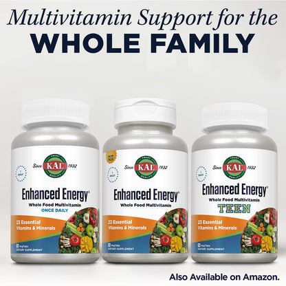 Kal Enhanced Energy, 90 Count - Energy Supplement with ActiSorb & BioPerine