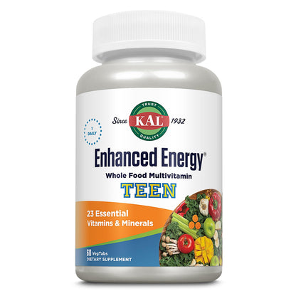 Kal Enhanced Energy for Teens Tablets, 60 Count - Daily Multivitamin