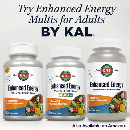Kal Enhanced Energy for Teens Tablets, 60 Count - Daily Multivitamin