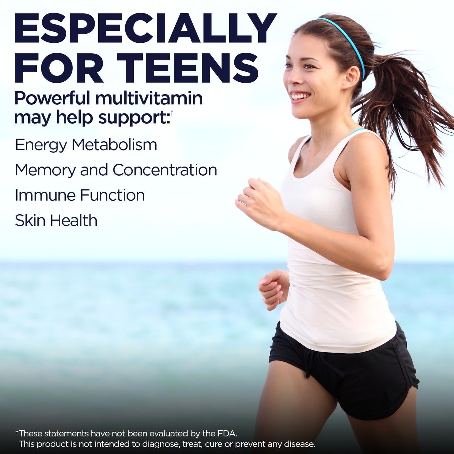 Kal Enhanced Energy for Teens Tablets, 60 Count - Daily Multivitamin