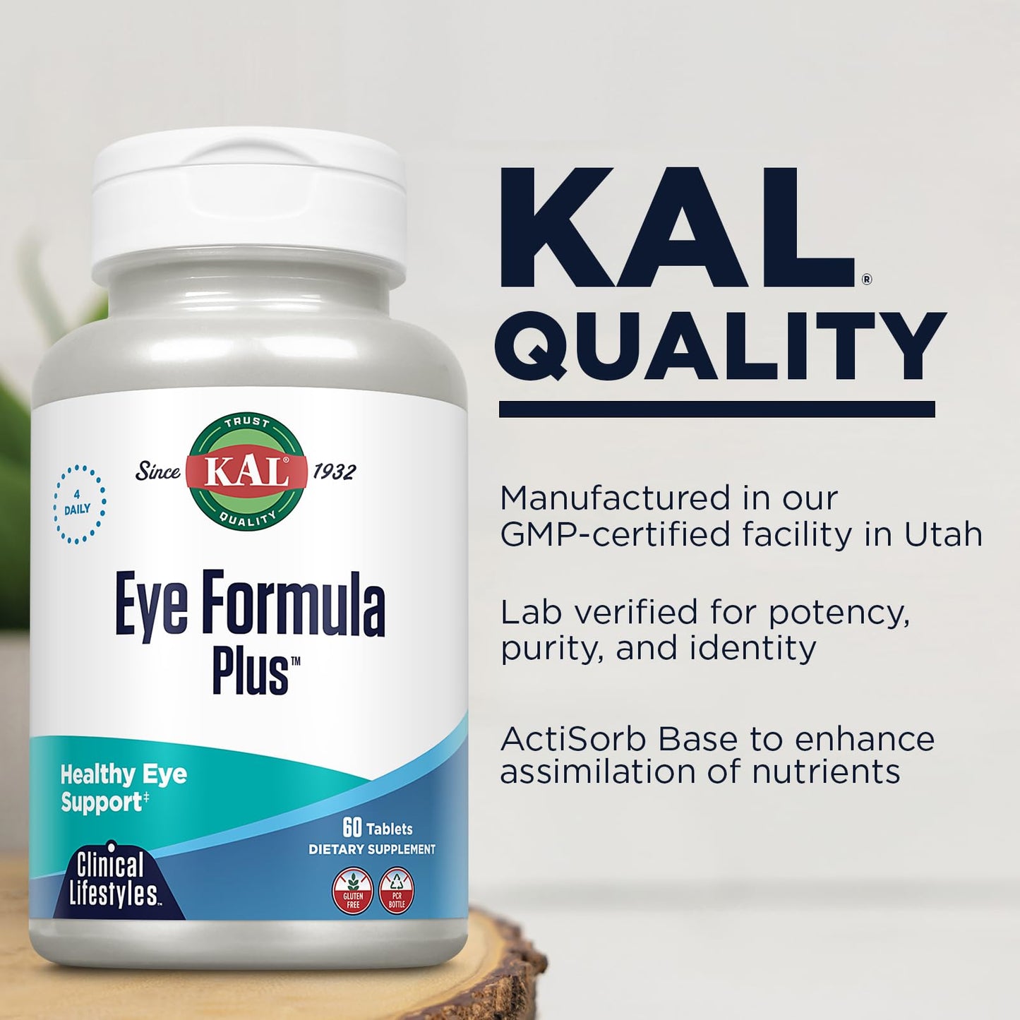 KAL Eye Formula Plus – Eye Care & Vision Supplements with Lutein & Zeaxanthin