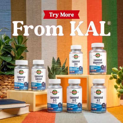 KAL Liposomal Calcium 500 mg – High-Absorption Calcium Supplement | Vegan, Gluten Free, No Soy