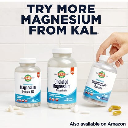 KAL Magnesium Citrate 600 mg ActivMix Instant Powder – Muscle Function, Relaxation, Vegan & Gluten Free