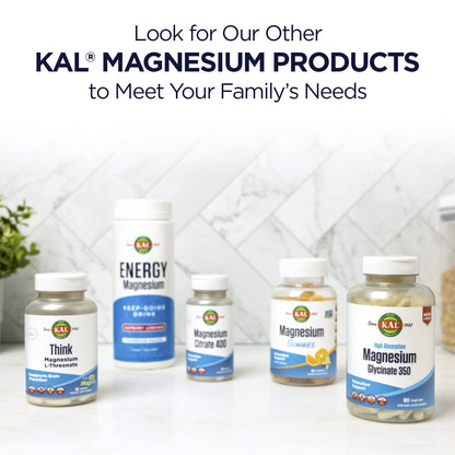 KAL Magnesium Glycinate ActivGels 315mg | High Absorption Magnesium