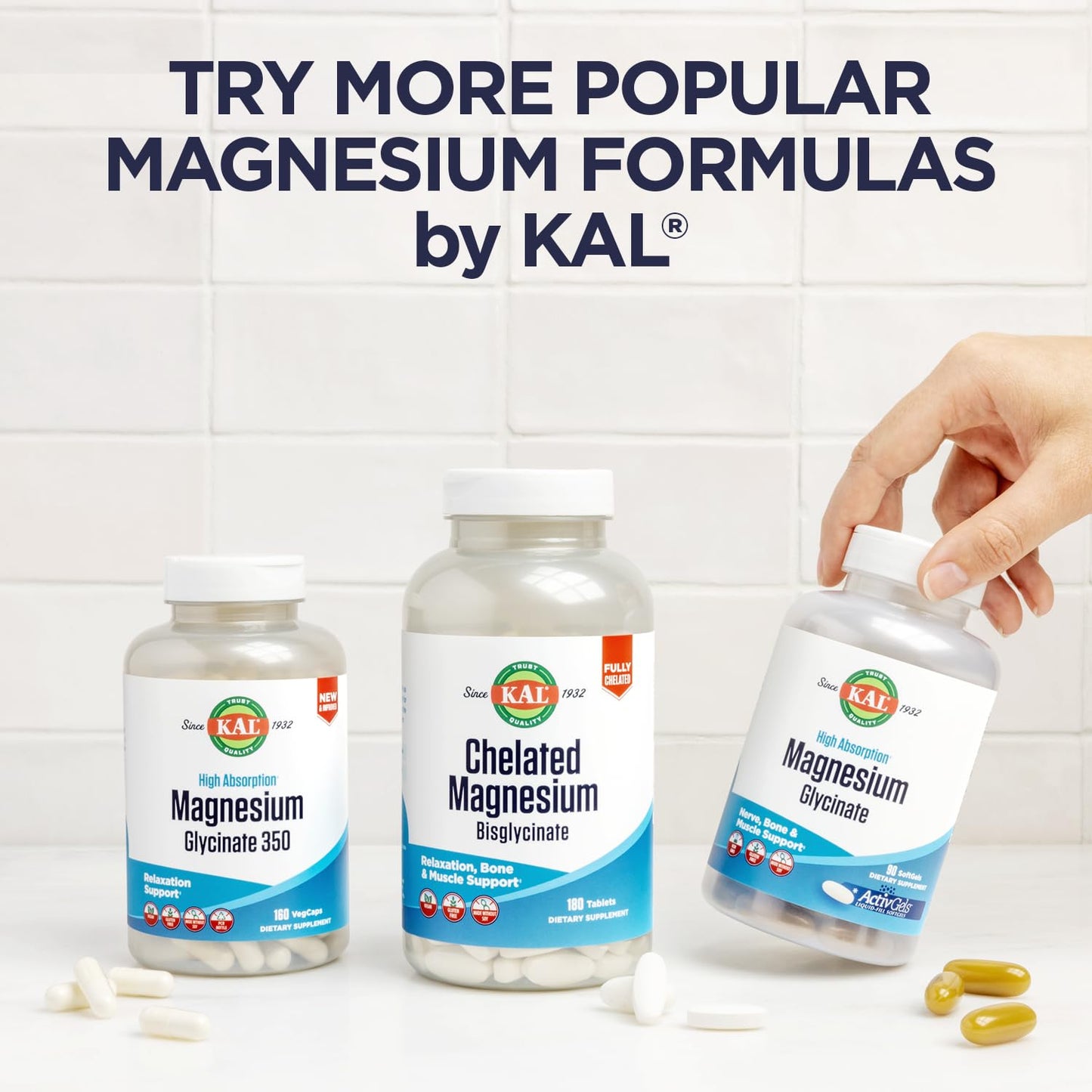 KAL Magnesium Orotate 200 mg – Superior Absorption Chelated Magnesium | Bones, Nerves & Muscles | 120 VegCaps