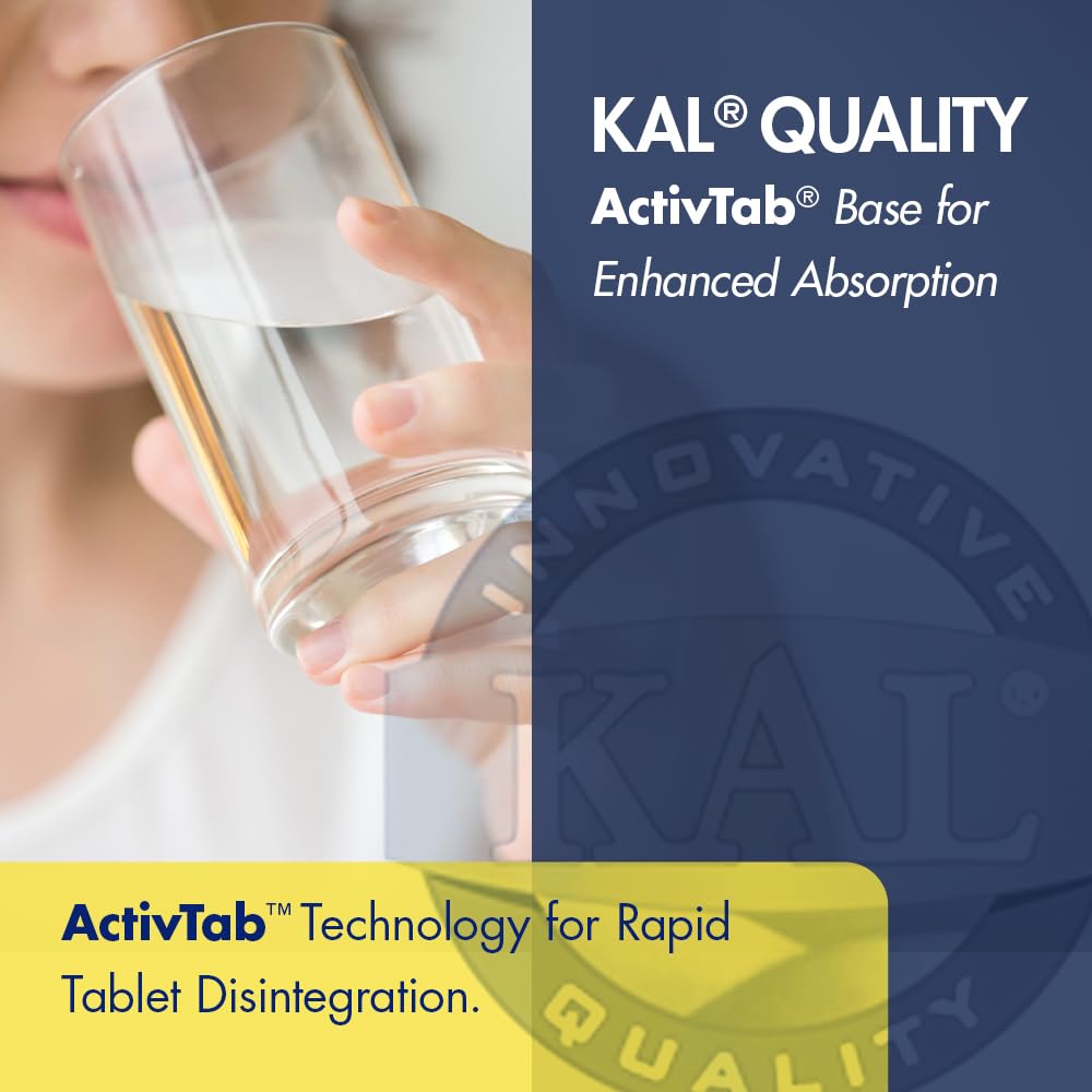 Kal Malic Acid with Magnesium Tablets, 120 Count (Pack of 2)
