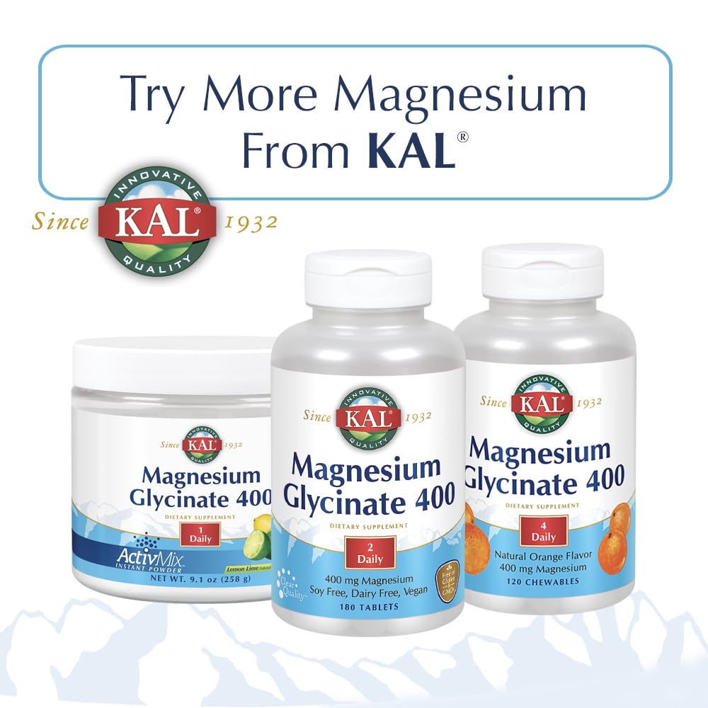 Kal Malic Acid with Magnesium Tablets, 120 Count (Pack of 2)