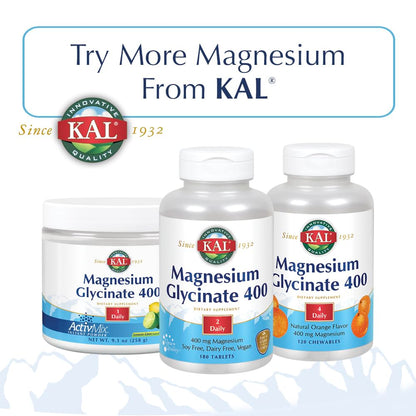 Kal Malic Acid with Magnesium Tablets, 120 Count (Pack of 2)