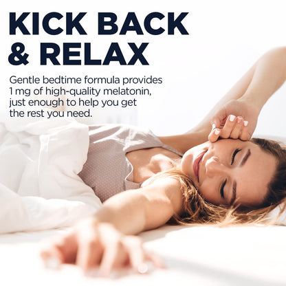 KAL Melatonin 1 mg Sleep Aid – Fast Acting, Vegan and Gluten Free