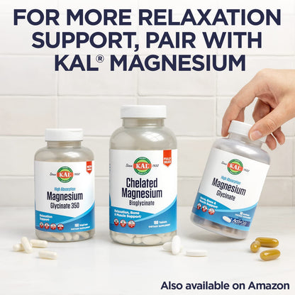 KAL Melatonin 3mg Sustained Release Sleep Aid – Vegan, Gluten Free | 120 tablets